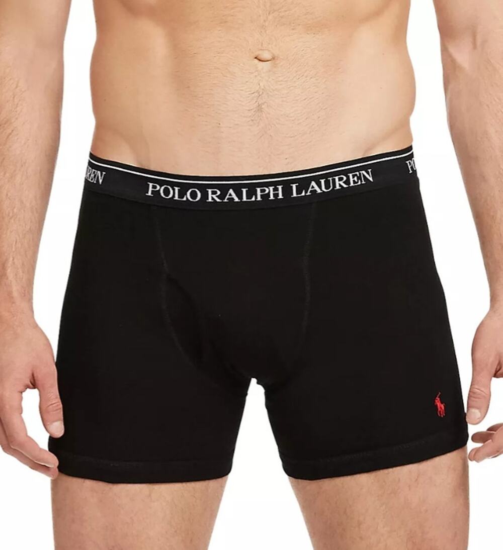 Polo Ralph Lauren Men's Large Black Classic Cotton Boxer Brief A12-1